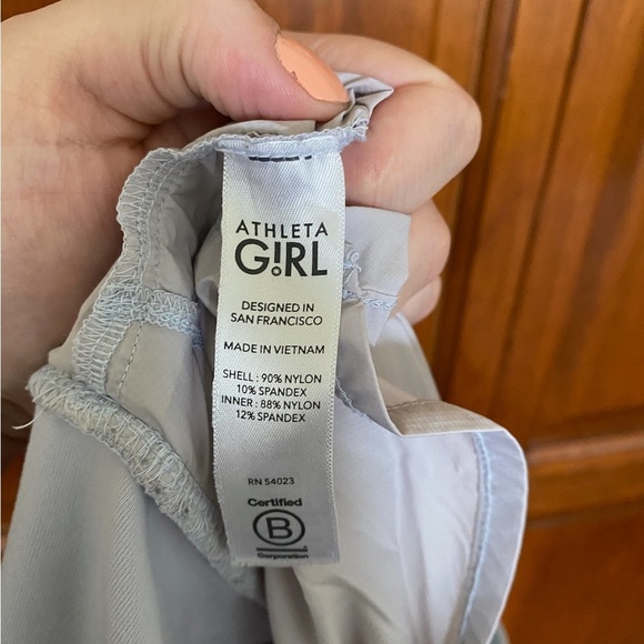 Athleta Girl Athletic Shorts with Spandex Liner Grey Size XXL 16 - Picture 5 of 6